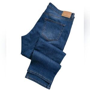 American Rag Comfort Stretch Straight Fit Cotton Whisker Jeans Men Sz 38X32 NEW